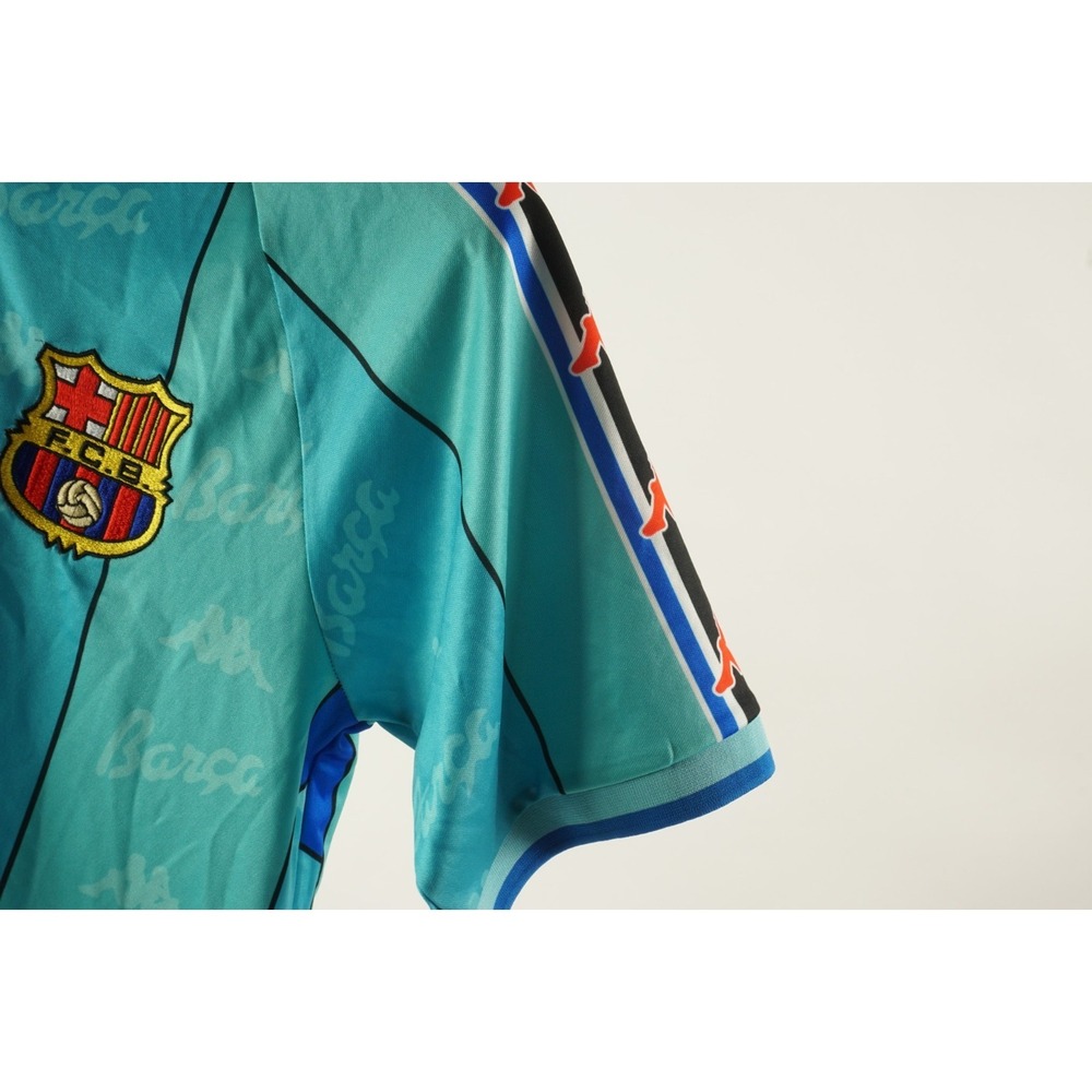 Vintage 90s 1995-1997 Kappa Barcelona FCB Albert Ferrer Soccer Jersey Mens Small - Picture 8 of 16